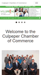 Mobile Screenshot of culpeperchamber.com
